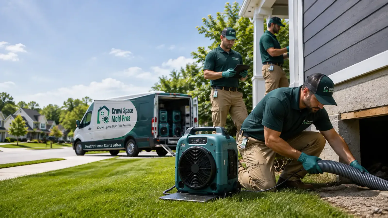 Crawl Space Mold Removal in Sterling, CT